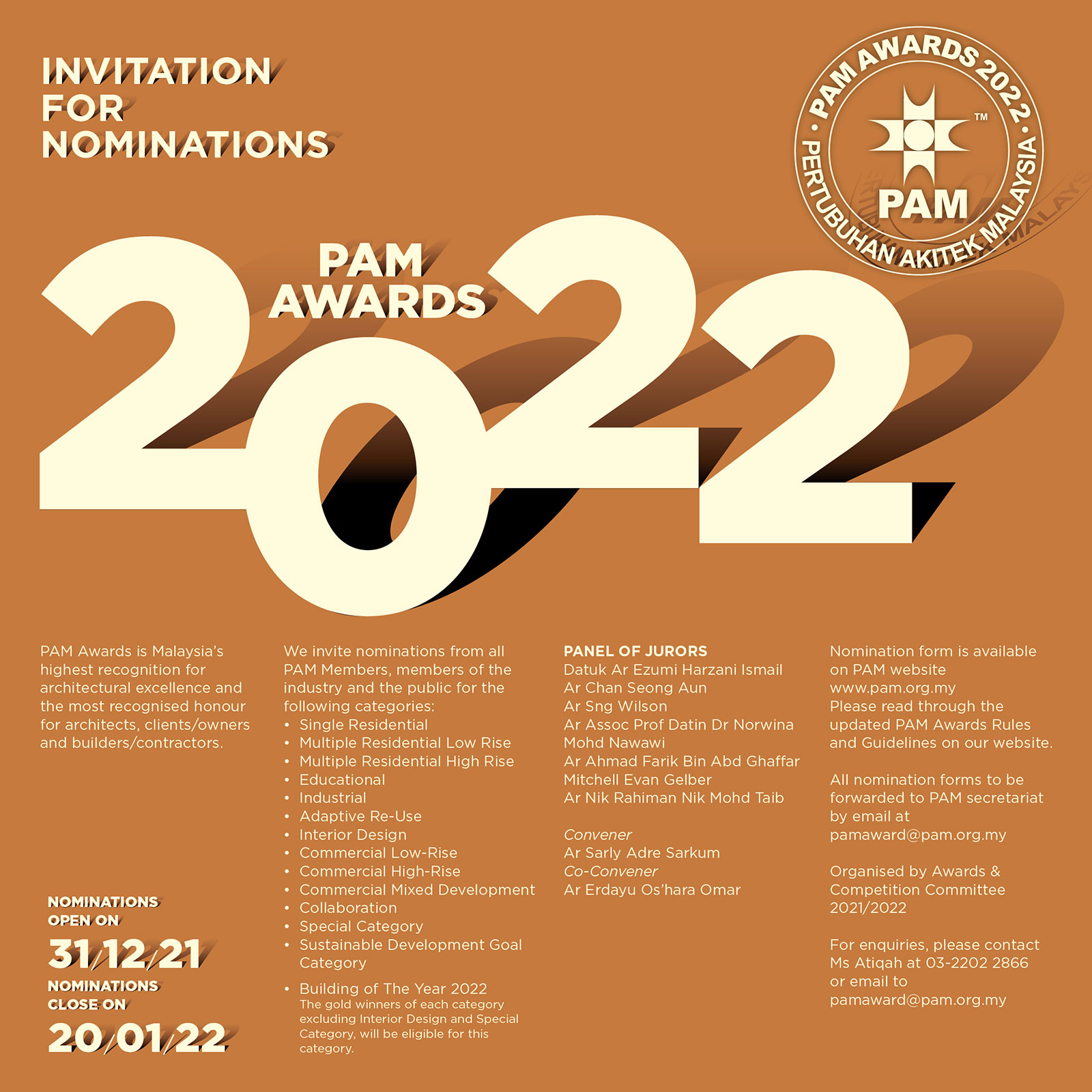 PAM awards 2022