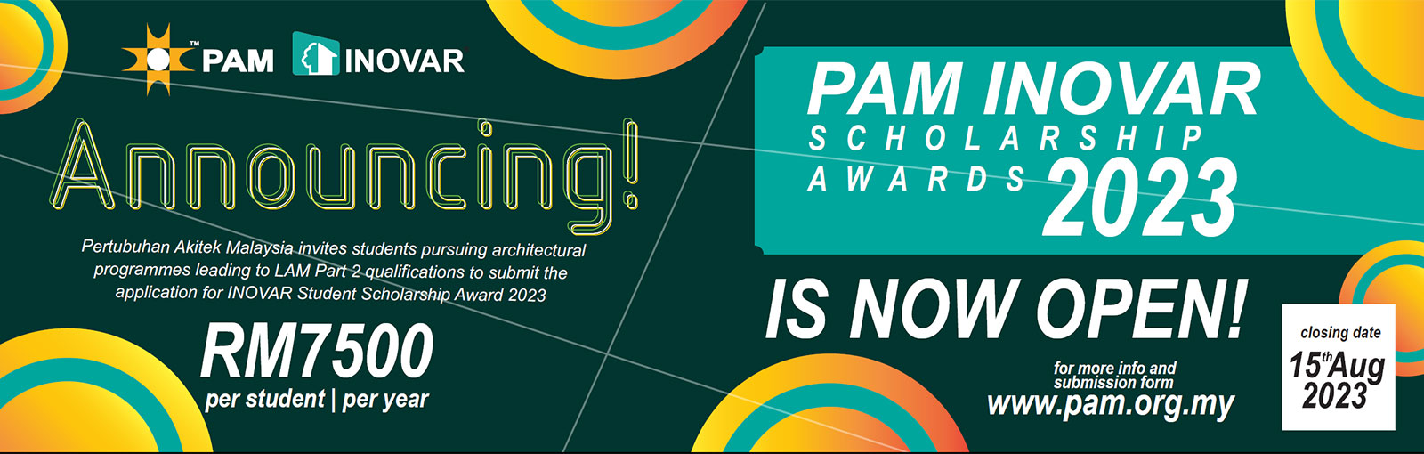 PAM Inovar Scholarship Award 2023