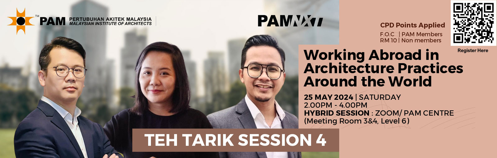 Teh Tarik Session 4: Working Abroad in Architecture Practices Around the World